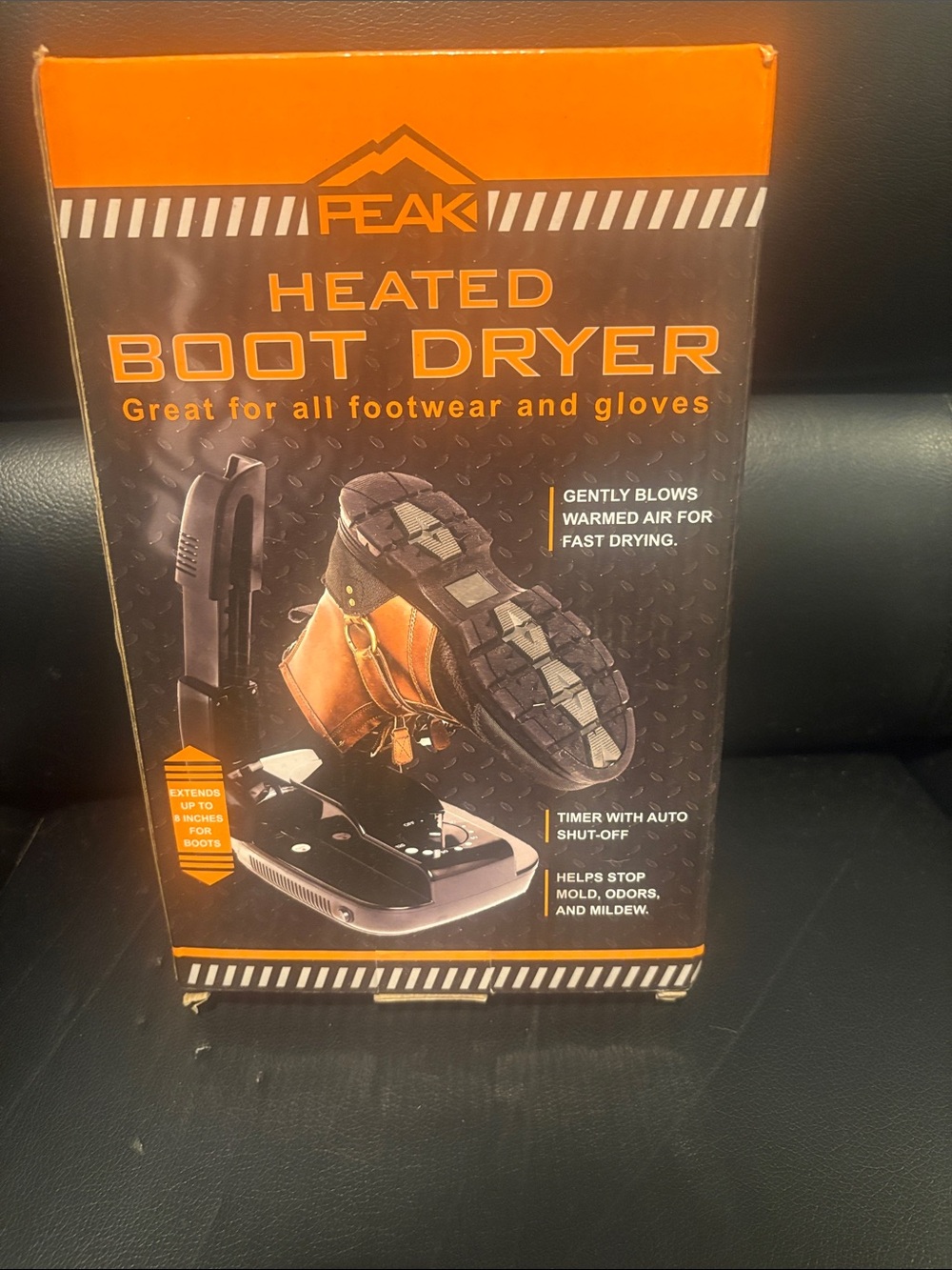 Heated Boot Dryer - Black/Orange